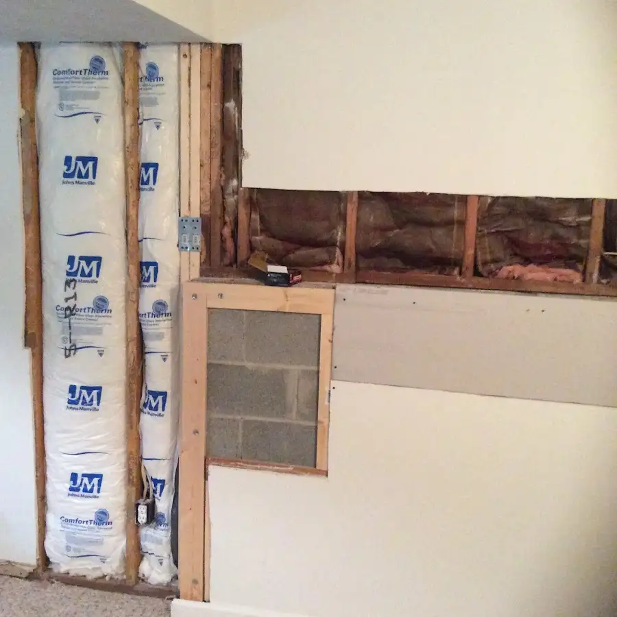 Wall insulation replacement during Structural Drying in Winchester